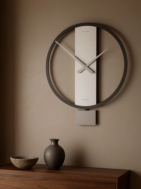 Zidni sat Kurt Pendulum , Bež, 45 cm x 53 cm