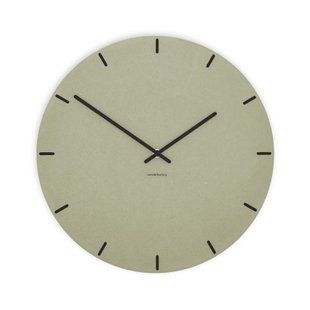 Zidni sat Luxhora Pura Circ Khaki 11 boja kazaljki, Crna