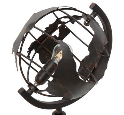 Stolna lampa World Industry, Tamno smeđa