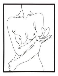 Zidni ukras Nudity, Crna