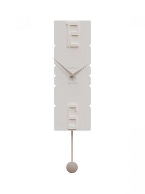 Zidni sat Rock , Krema, 14 cm x 63 cm