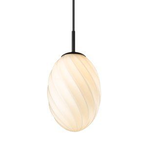 Twist Egg Small viseća svjetiljka , Crna
