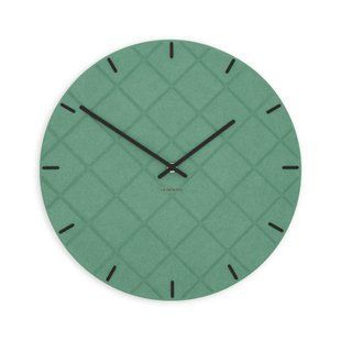 Stenska ura Luxhora Mosaida Mint Green 11 barv kazalcev, Črna
