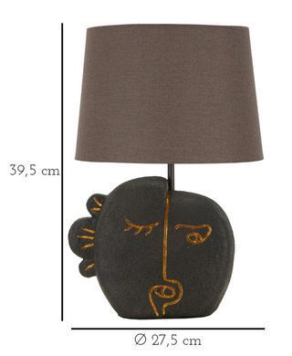 Stolna lampa Tribal -B-, Smeđa