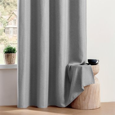 Zavjese u setu Blackout Canvas Light Grey (2 kom) 135x250, Svijetlo siva