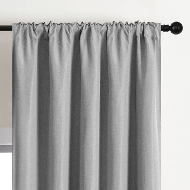 Zavjese u setu Blackout Canvas Light Grey (2 kom) 135x250, Svijetlo siva