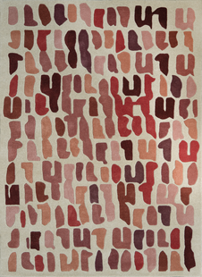 Vuneni Tepih Panarea Fire, Burgundy, 160x230 cm