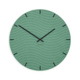 Zidni sat Luxhora Rivella Mint Green 11 boja, Crna