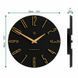 Zidni sat Empire State Black, Crna