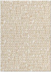 Teppich Jackie Sand And White, 140x200 cm