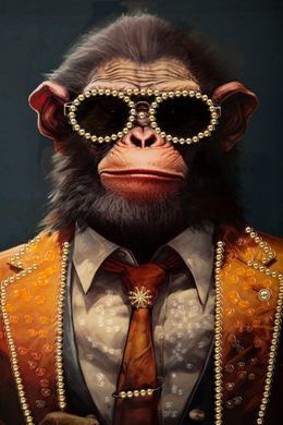 Slika Laccato Monky, Večbarvna