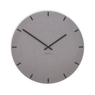 Zidni sat Luxhora Pura Circ Light Grey 11 boja kazaljki, Crna