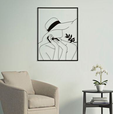 Zidni ukras Elegant -B-, Crna