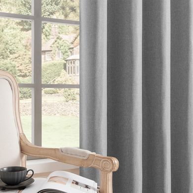 Zavjese u setu Blackout Canvas Grey (2 kom) 135x250, Siva
