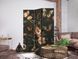 Paravan - Mysterious Garden - Butterflies Flying Over Flowers - Rustic Evening, Crna, Jednostrani