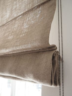 Rimska zavesa &scaron;ir. 120 cm Linen Rustic, Bež, Desno, 140 cm