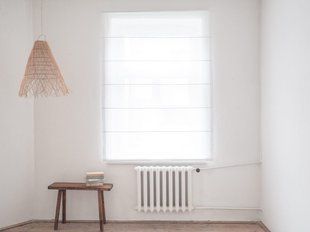 Rimska zavjesa &scaron;ir. 180 cm Linen Muslin 2 boje, Bijela, Desno, 180 cm