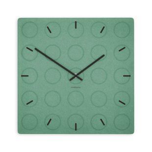 Zidni sat Luxhora Circula Mint Green, Crna