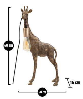 Stolna lampa Giraffe Small, Smeđa