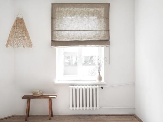 Rimska zavesa &scaron;ir. 120 cm Linen Rustic, Bež, Desno, 140 cm