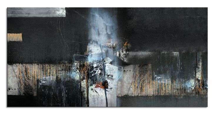 Zidni ukras Art, Crna, 40 cm x 80 cm