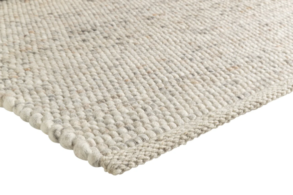 Vuneni Tepih Milano Natural Mix, Bar&scaron;unasto siva, 160x230 cm, Handmade