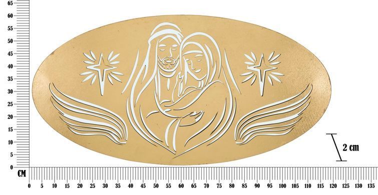 Zidni ukras Nativity Gold -B-, Zlatna