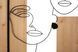 Zidni ukras Faces, Crna
