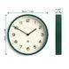 Stenska ura Echo Number Four Eden Green , Temno zelena, premer - 30 cm