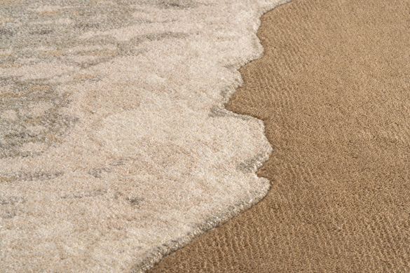 Volnena Preproga Waterwave, Bež, 160x230 cm, Handmade
