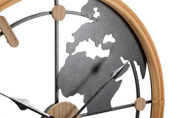 Zidni sat World New, Crna
