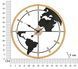 Zidni sat World New, Crna