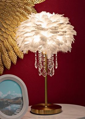 Stolna lampa Diamon, Bijela
