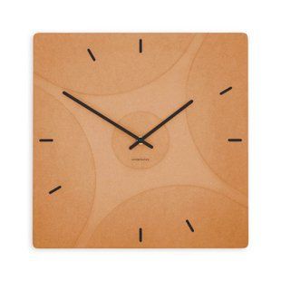 Zidni sat Luxhora Quadriva Orange 11 boja kazaljki, Crna