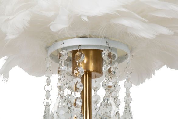 Stolna lampa Diamon, Bijela
