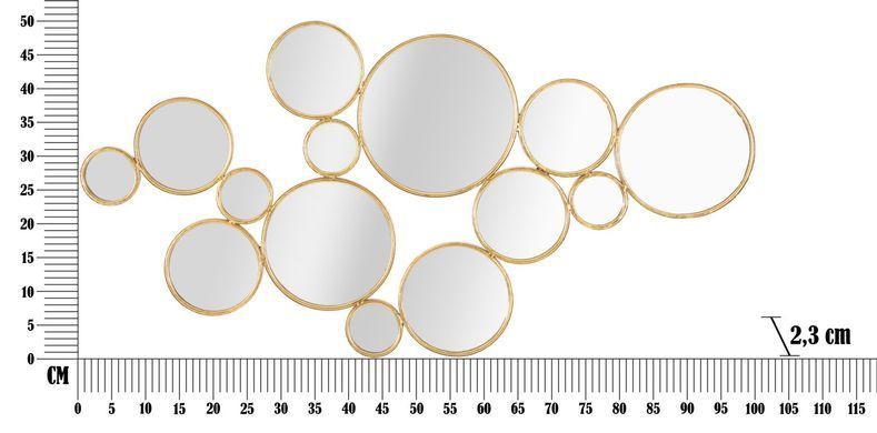 Zidni ukras Mirrors, Zlatna