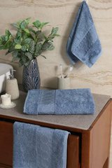 Set kupaonskih ručnika Bamboo Jacquard Marsilya - indigo, Indigo