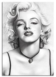 Zidni ukras Monroe, Bijela, 70 cm x 100 cm
