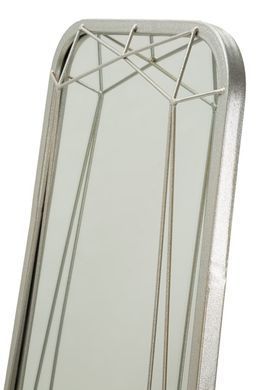 Stojeće ogledalo Silver, Siva, Pravokutni