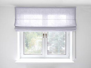 Rimska zavjesa &scaron;ir. 160 cm Heavy Linen 10 boja, Svijetlo siva, Desno, Prema prostoru, 160 cm