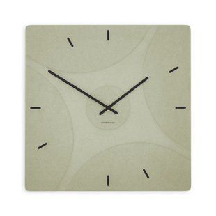 Zidni sat Luxhora Quadriva Khaki 11 boja kazaljki, Crna