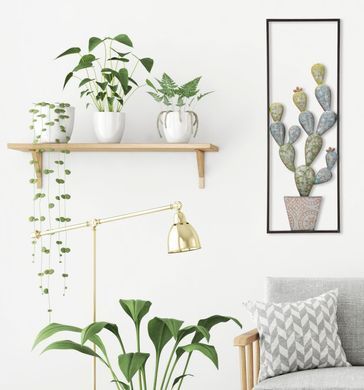 Zidni ukras Cactus Frame -A-, Zelena