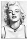 Stenska dekoracija Monroe, Bela, 70 cm x 100 cm