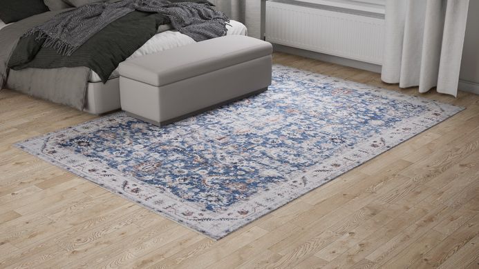 Preproga Visco Blue Ivory Ornament, Modra, 120x160 cm