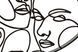 Zidni sat Faces, Crna
