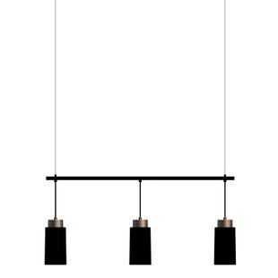 Edge Trio viseča svetilka, Črna