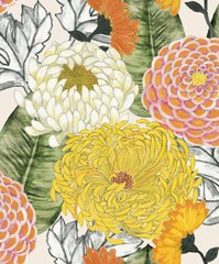 Tapeta Breeze Kyoto (4 barve), Oranžen, Zbirka Breeze