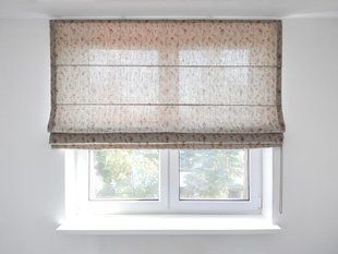 Rimska zavjesa &scaron;ir. 130 cm Heavy Linen Wild Flowers, Bež, Desno, 100 cm