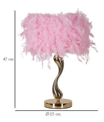 Namizna svetilka Cart Pink, Roza