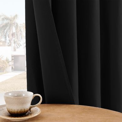 Zavjese u setu EFE MAT Black (2 kom) 135x260, Crna